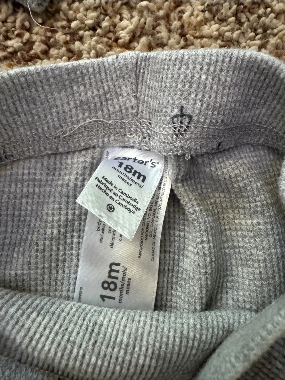 Carter’s Baby Toddler Long Sleeve Bodysuit Onesie and Pants Set